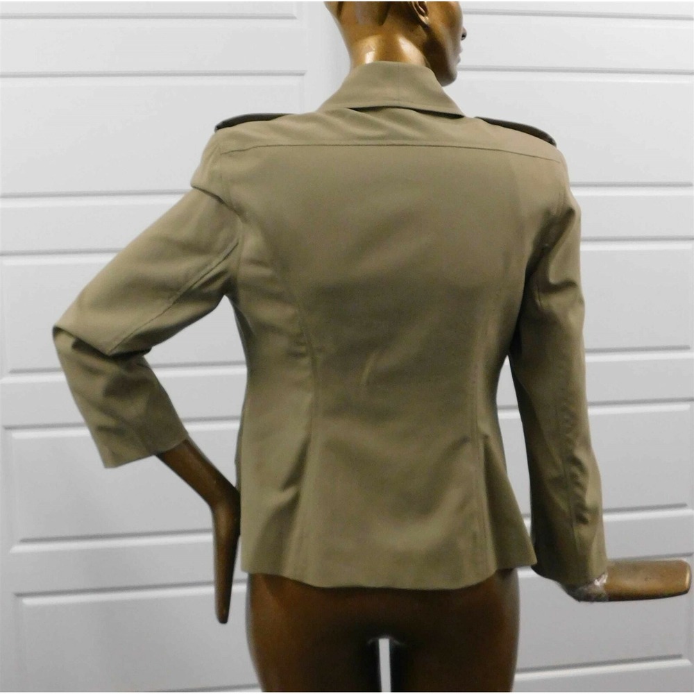 Geronimo Beige Button Down Lightweight Wool Jacke… - image 3